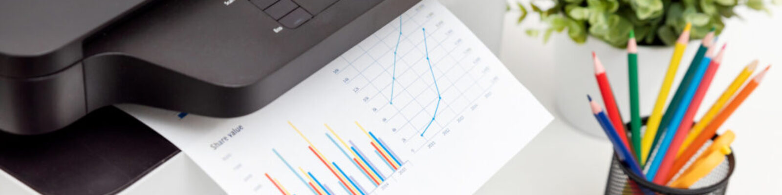 Printer, copier device in office